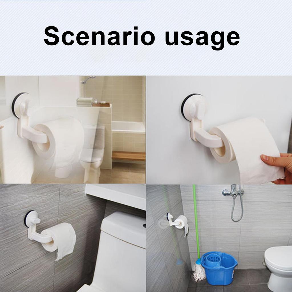 Toilet Roll Paper Holder Organizer Wall Mount Storage Reusable Kitchen Bathroom Thickened Design Fashionable