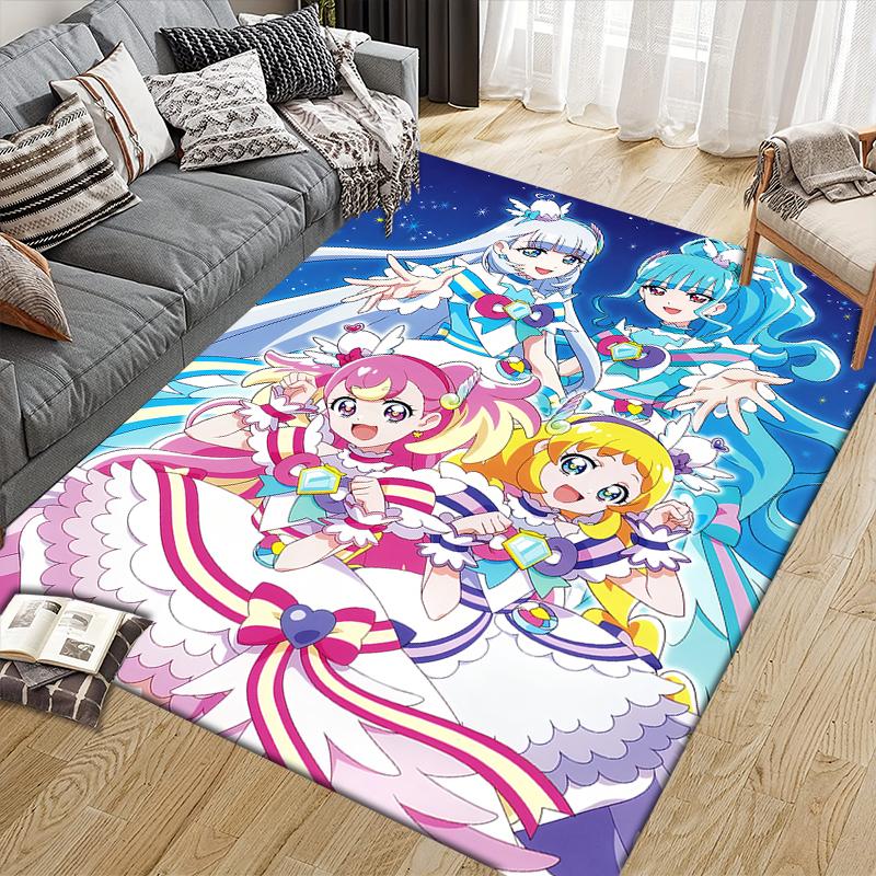 Pretty Cure Color Collage Area Rug, Pretty Cure Fan Cozy Carpet, Perfect Gift.chl