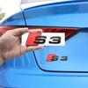 4Ring Logo 273mm 192mm ABS Car Emblem Hood Front Grill Emblem Rear Trunk Badge Sticker For hot Sport S3 2010-2020 Accessories