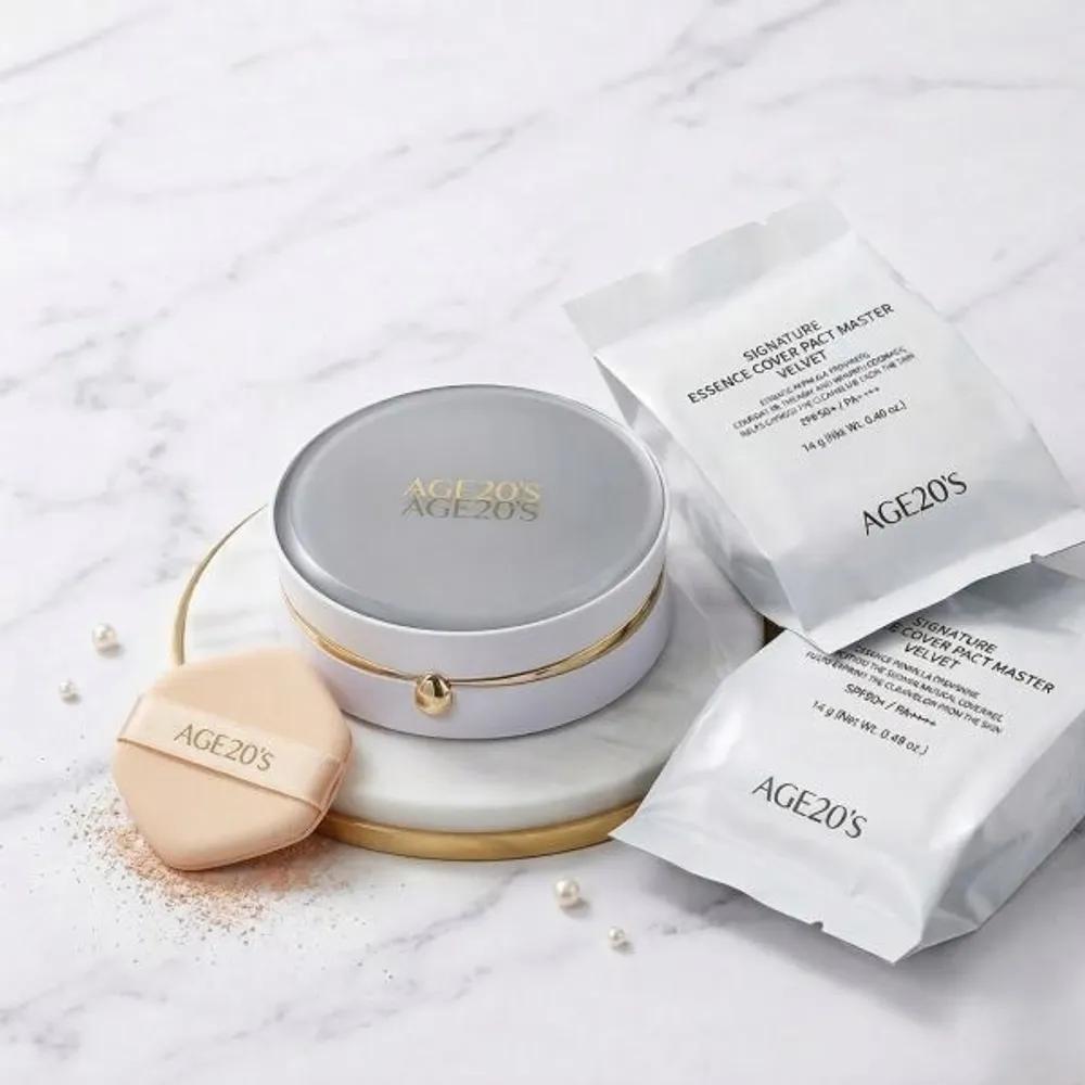 

Age 20 s Signature Essence Cover Pact Master Velvet (Main Product Refill) (2 Puffs) No. 13, very bright tone