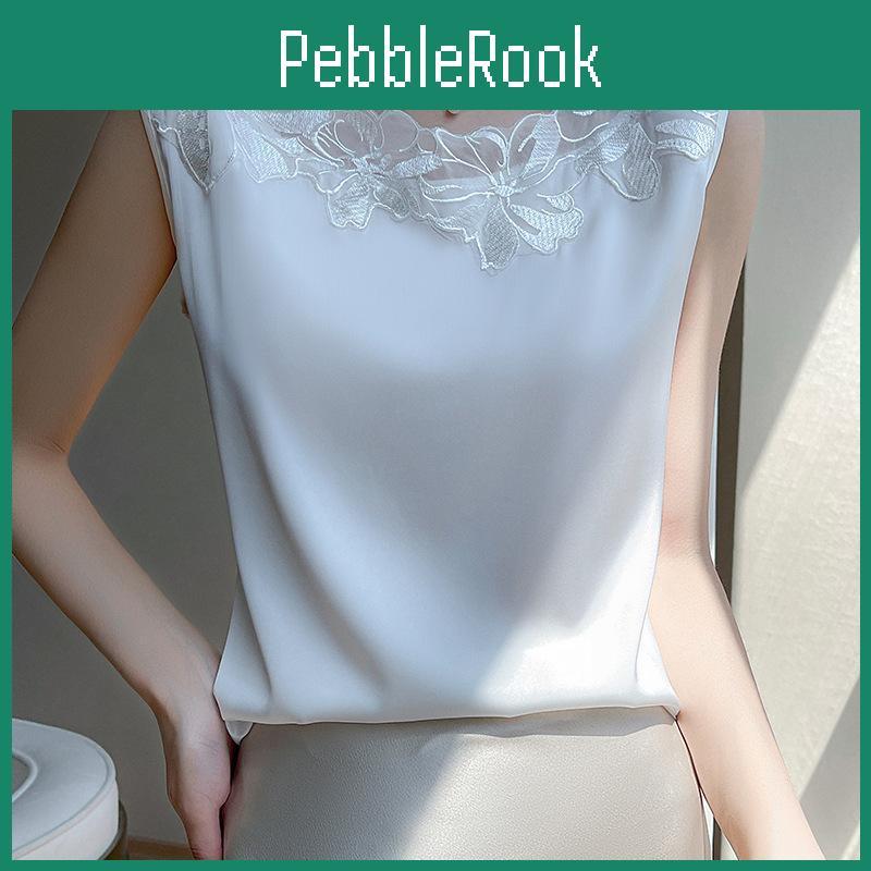 Fashion Summer Womens Vezfaa Casual Spring Solid Color Print Sleeveless Oneck Blouses Shirts