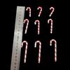 50Pcs DIY Craft Christmas Candy Cane Plastic Hanging Ornaments Christmas Candy Decorations Jewelry Mint Candy Christmas Pendant