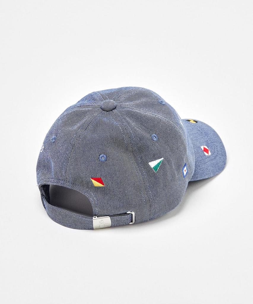 Cap Flying Pattern Dungaree Material Baseball Cap Golf MG5SCP03U NV00 [Munsingwear] (Navy)