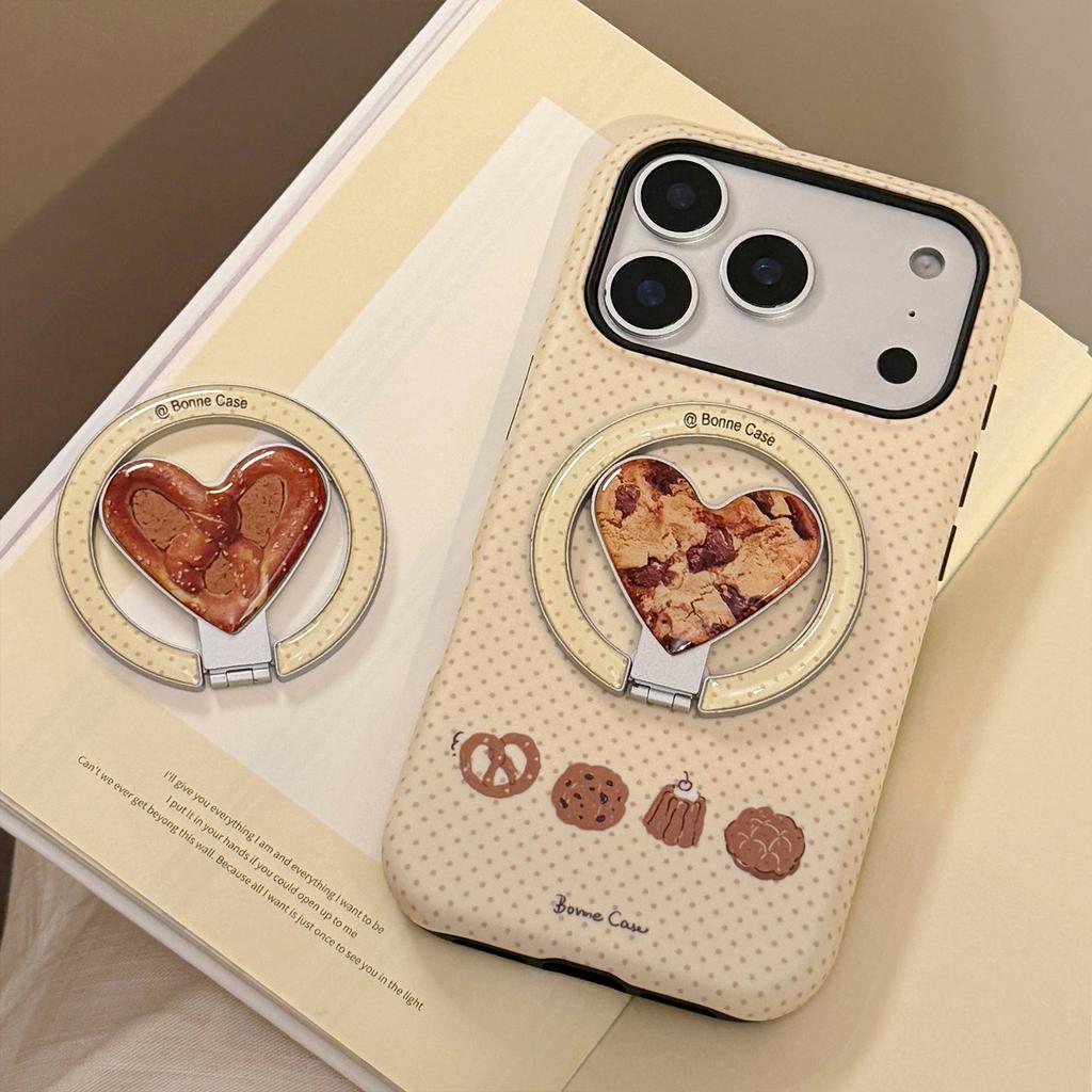 Cookie Magnetic Holder for Apple for IPhone17For16promax Film Phone Case 15 Niche 14 Hard