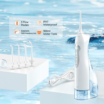 Nouveau D52Pro Irrigateur Oral Hydropulseur Rechargeable Portable 300ML 4 Buses Jet D'eau Dentaire Nettoyeur De Dents Étanche