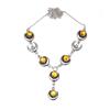 Citrine Quartz Gemstone Handmade Ethnic Jewelry Necklace Set 18-20''
