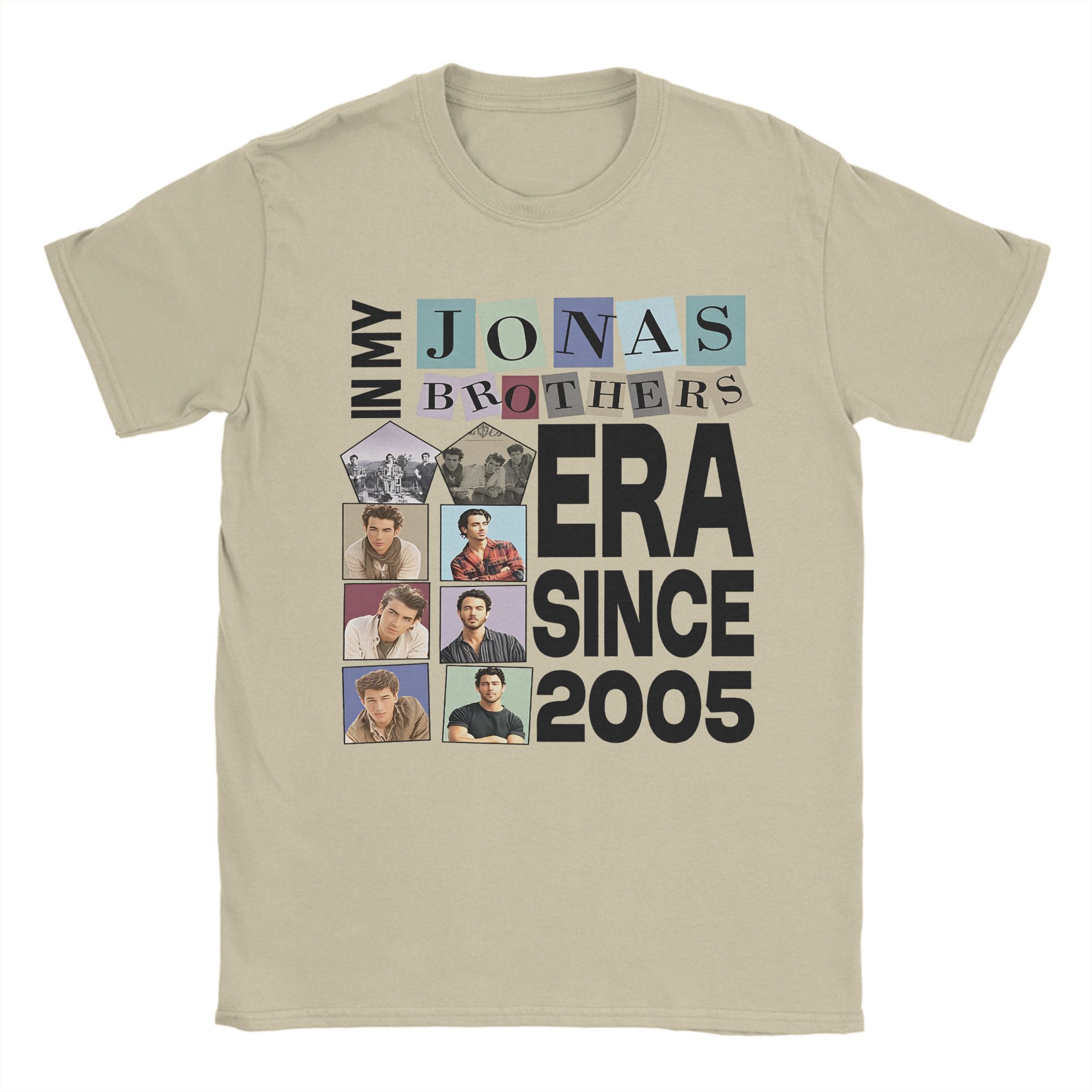 Jonas Bros Tour 2025 Apparel Unisex T Shirt 100% Cotton Tee Print JONAS20 Living The Dream Concert T-shirt Clothes S