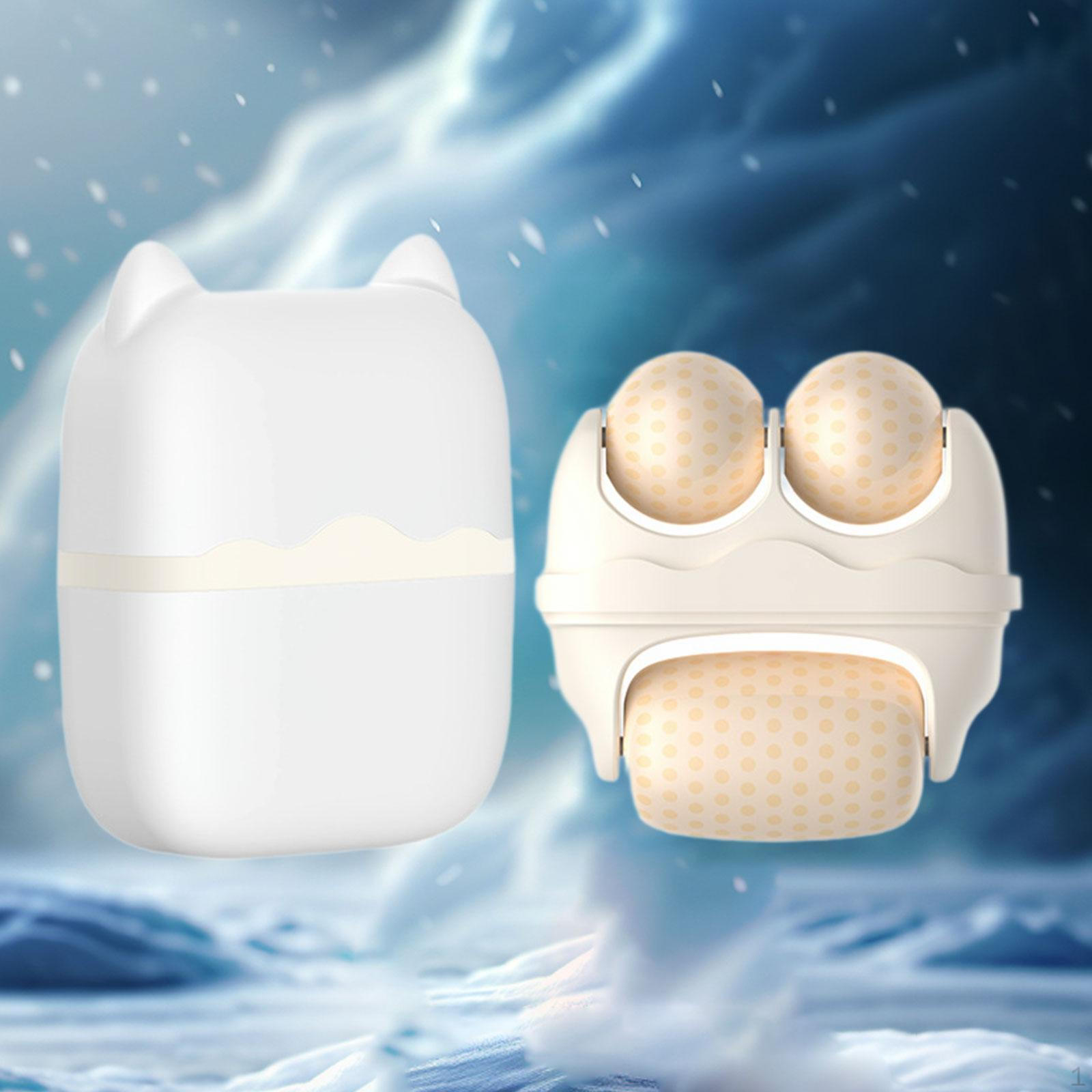 

Ледяной ролик для лица для мужчин и женщин с дорожным чехлом, массаж лица, холодный компресс жёлтый