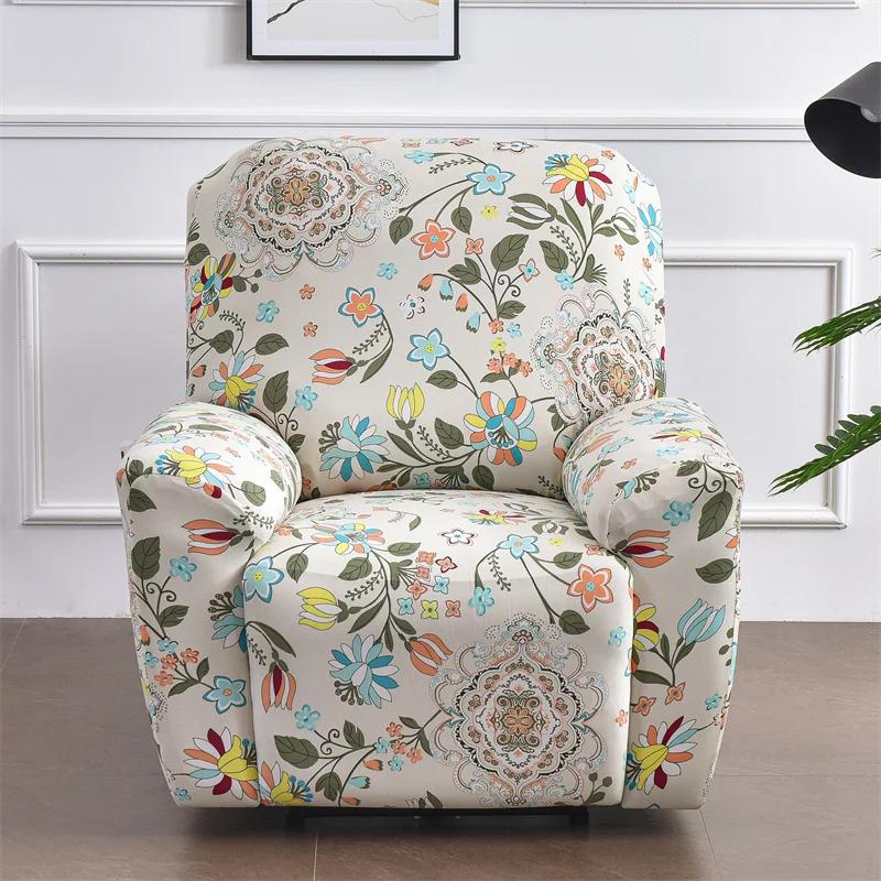Nordische Blumen Relaxsessel Sofa Bezüge Elastischer Sofa Schutzbezug Relax Sessel Abdeckung Lounge Zuhause Haustiere Kratzfest