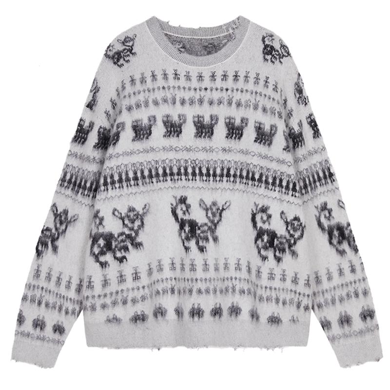 JNBY 2024 Winter Round Neck Knitted Sweater