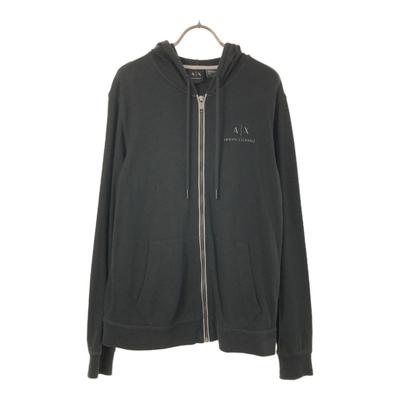 Logo baskılı Uzun kollu sweatshirt Fermuarlı kapüşonlu S siyah Erkek Kullanılmış