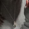 S925 Sterling Silver Niche Design Sense Retro Retro Hollow Necklace Korean Style Simple Fashion Texture Collarbone