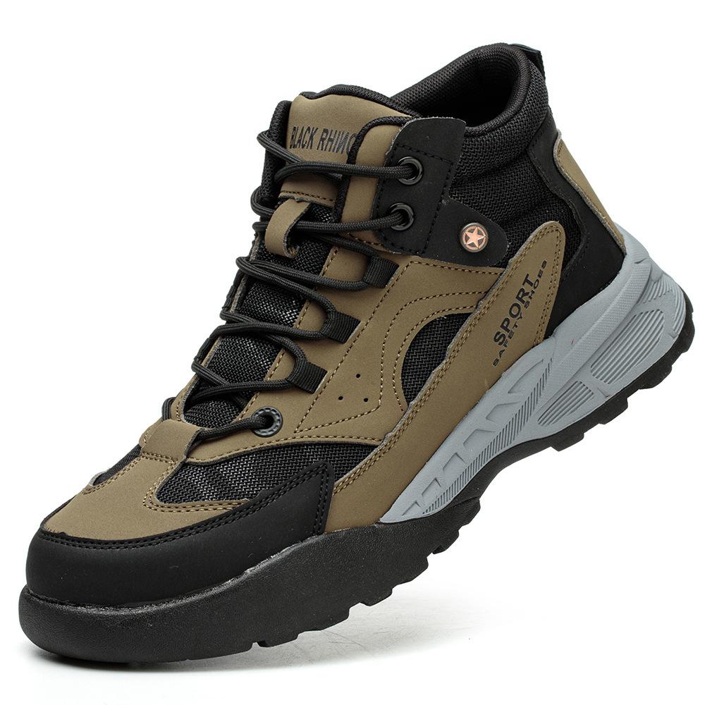 Steel Toe Safety Boots for Men Industry Construction Waterproof Boots Non Slip Work Shoes Lightweight Comfortable Safety Shoes