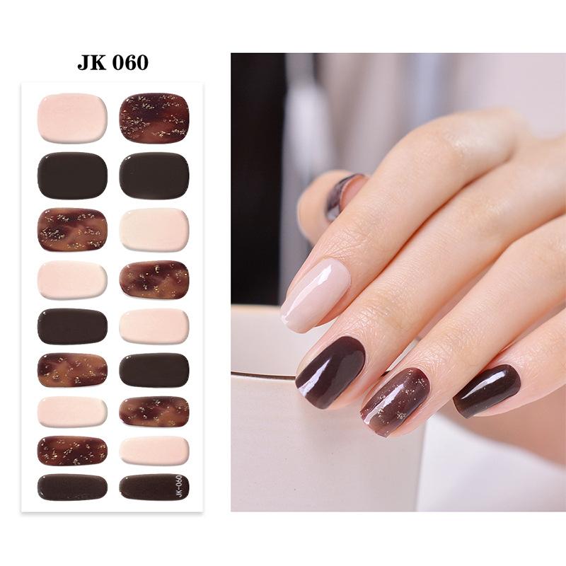 

УФ-фототерапия полуотвержденные и полузапеченные 24 пластыря для чистых носимых накладных ногтей гелевые наклейки для маникюра