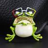 Cute Drip Oil Frog Brooch Cartoon Alloy Pin Accessory