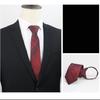 [Love Room] One-Touch Men's Business Tie, Zip-Type Easy Tie, 5-Second Attachment, Suitable for Formal Occasions Such As Weddings, Funerals, Entrance