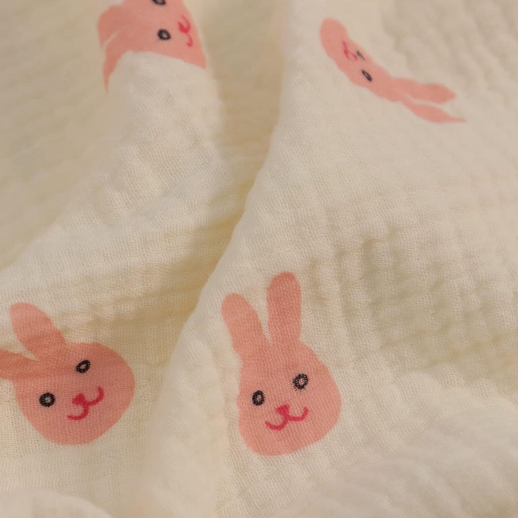 Mjukt Minky-prickigt Dubbelvävt Babyullstyg med Gasväv på Framsidan och Konvexa Baby Lämpligt för Affärer en Filt, Filt, 115X100CM, Baksida, Ludd,