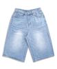 UNDEROFF Wide-Fit Washed Cropped Denim Pants Light Blue