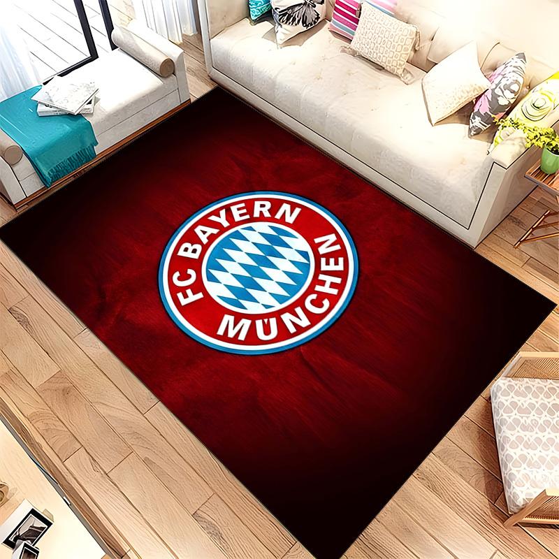 FC Bayern Munich (1) Rug Suitable For Living Rooms Bedrooms Computer Rooms Dining Areas And Placement Under Tables And Chairs Also An Ideal Choice For