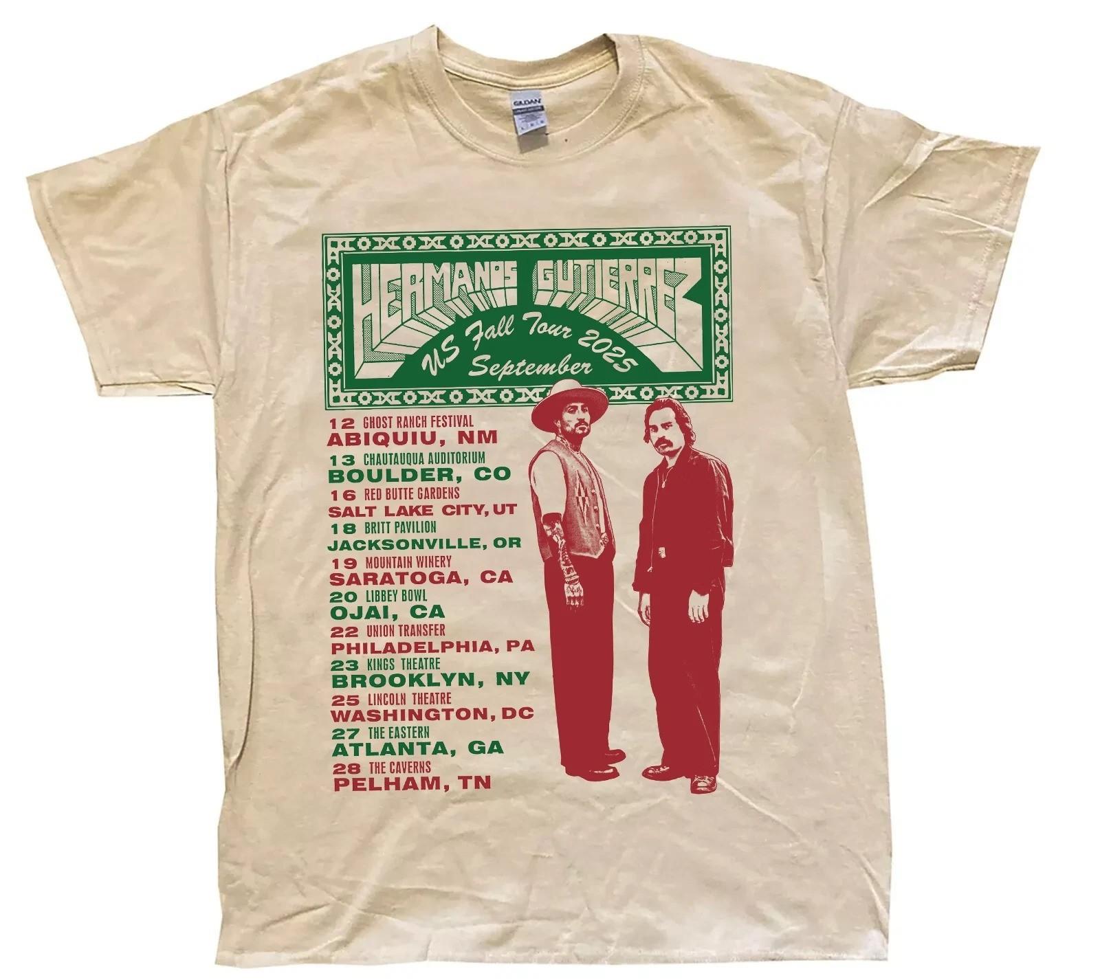 HERMANOS GUTIERREZ US FALL TOUR 2025 T Shirt Full Size S-5XL MI513 S разноцветный