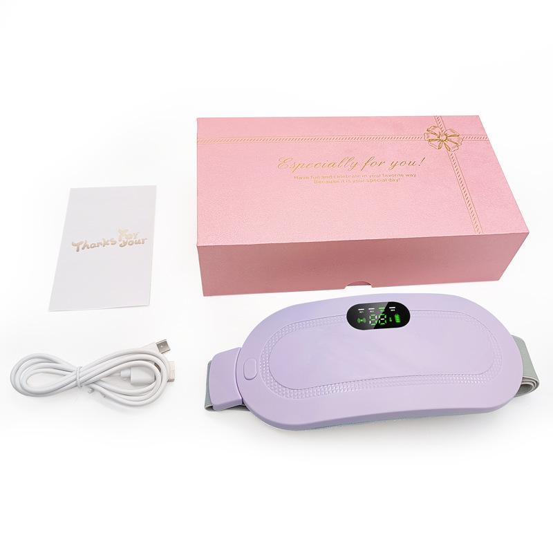 New Heating Palace Warming Treasure Massage Palace Warming Belt Intelligent Vibration Hot Compress Waist Belt Palace Cold Dysmenorrhea Relief Artifact