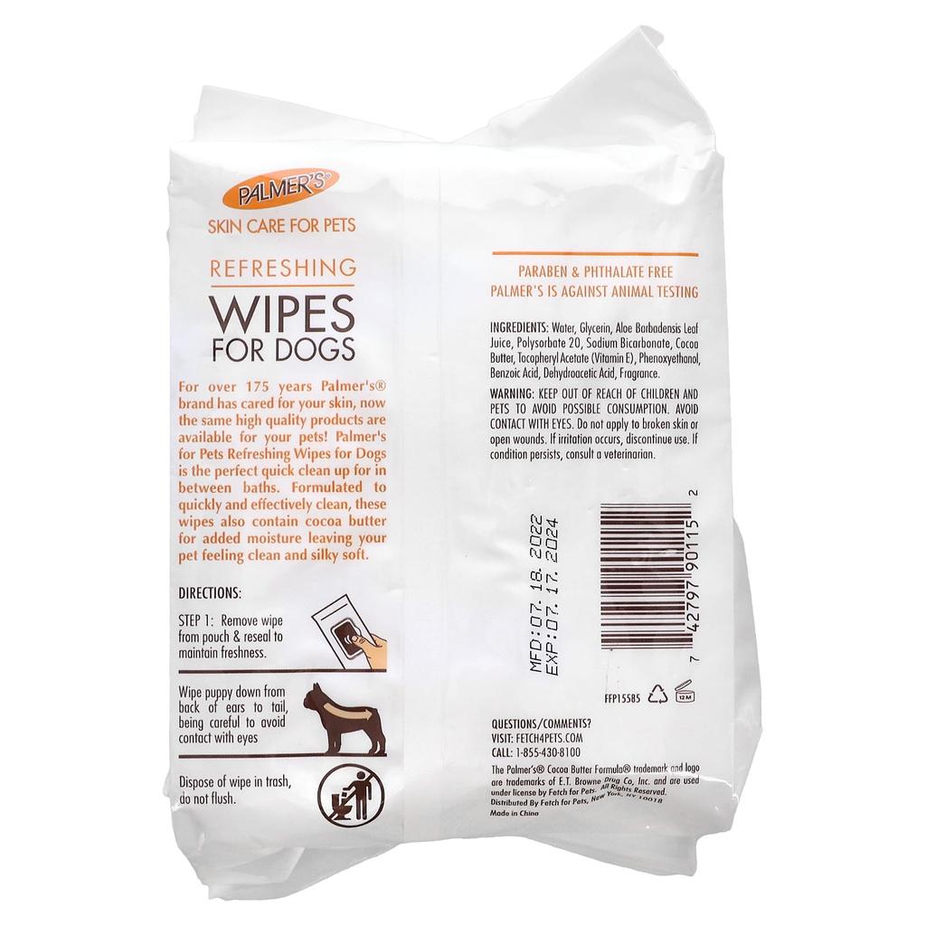 Palmer's for Pets Coconut Butter Formula with Vitamin E, Refreshing Tissues for Dogs, 100 Sheets