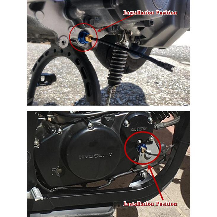 Motorcycle Oil Temperature Gauge Koso Oil Temp LCD Digital Universal Instrument For Yamaha Kawasaki Honda