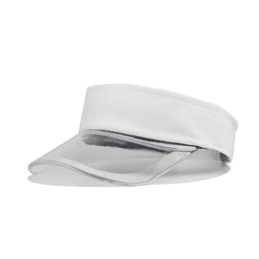Clear Brim Summer Sun Hats Breathable Empty Top Hat Running Transparent Visor Caps  Travel Sport