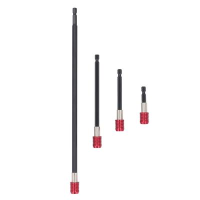 4 Pcs Drill Bit Extension Set 60mm 100mm 150mm 300mm 14 Inch Hex Shank Strong Magnetic Drill Bit