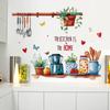 Creative Kitchen Wall Stickers Kitchen Utensils Wall Stickers Kitchen Dining Room Home Decoration Wall Stickers Self-adhesive Wall Stickers