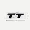 Für f2 TT 2015-2025 4Ringe Logo ABS Schwarz Auto Motorhaube Frontgrill Emblem Heckklappen-Abzeichen TT Sline Emblem Autozubehör