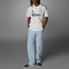 Adidas Ajax Amsterdam 23/24 Auswärtstrikot Grafikdruck Kurzarmtrikot Herren Sportbekleidung Strahlendweiß HZ7717