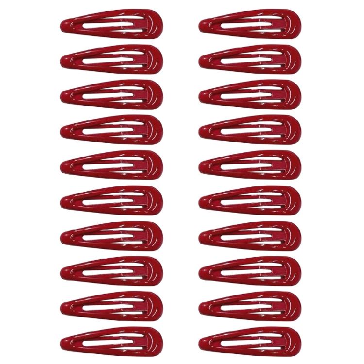 20 Pcs Sweet Cool Hair Clip Red Star Hairpins Styling Hair Accessories Snap Clip