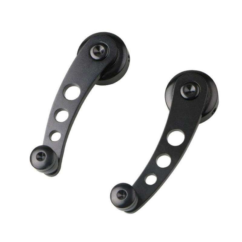 1 pair Car Window Winder Handle Black Aluminum Alloy Manual Elevator Handles For VW Beetle 1968-1979 Heavy Duty Window Cranks
