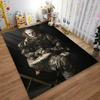 Horror Clown Inspired Decorative Carpet with Dark Background and Creepy Design Suitable for use as an anti-slip    for    room and bedroom sofas