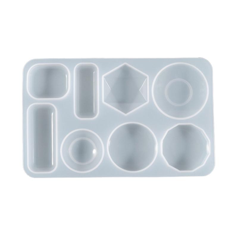 Geometric Round Earrings Silicone Mold Crystal Epoxy Diy Decorative Pendants Earrings Jewelry Epoxy Mold for DIY Craft