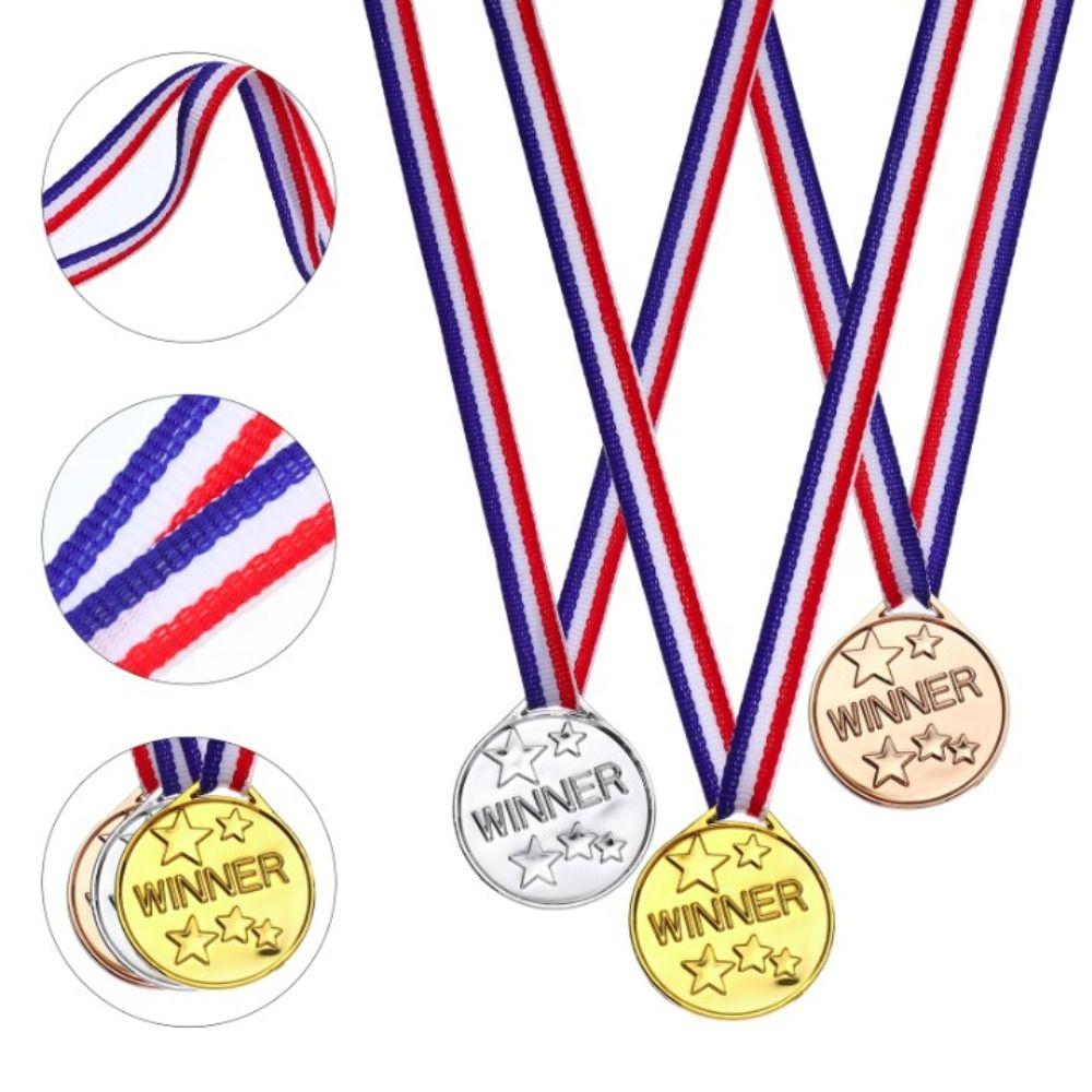 Sports Game Gold Silver Bronze Medals Dancing Plastic Competition Prizes  Prizes