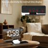 LED Digital Alarm Clock with Time Projection, Dual Alarms, USBCelsiusType-C Charging Ports, 6-  Dimmable, Daylight Saving Time (DST), Snooze