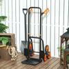 Six-Wheel Folding Sack Barrow Trolley - Black/Orange