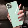 Applicable To IPhone16 Mobile Phone Case Full-inclusive 13 Straight Edge Electroplated Apple 15 Protective Case 14Promax Silicone