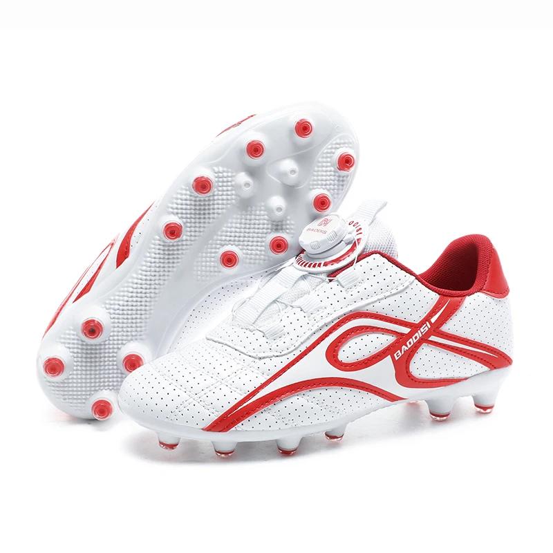 

Original Kids Society Cleats Soccer Shoes Football Boots for Pro Indoor Football Field Boots Sneakers Fast Non Slip Match 28