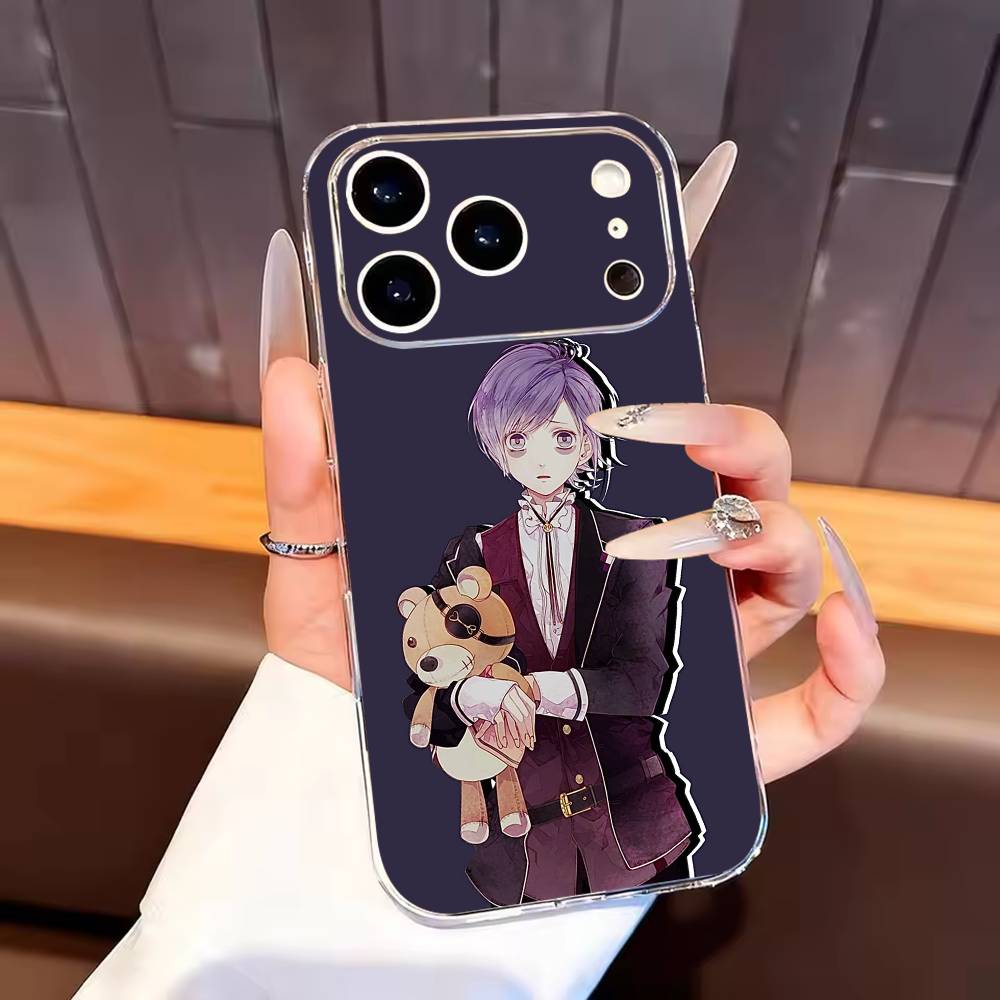 Diabolik Lovers Phone Case For iPhone17,16,15,14,13,12,11 Plus,Pro Max Soft Transparent Cover