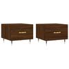 VidaXL Coffee Tables 2 Pcs Brown Oak 50x50x40 Cm Engineered Wood 829363