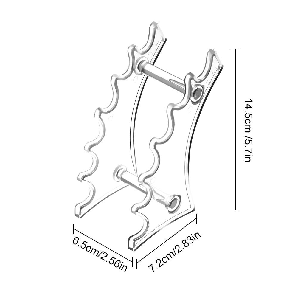 Lot De 2 Présentoirs à Stylos Transparents 6 Emplacements - Support Crayons, Pinceaux Maquillage, Bureau