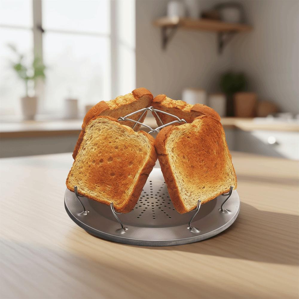 Removable Toast Grill Rack Stainless Steel Toast Maker Portable Camping Toaster  Picnic