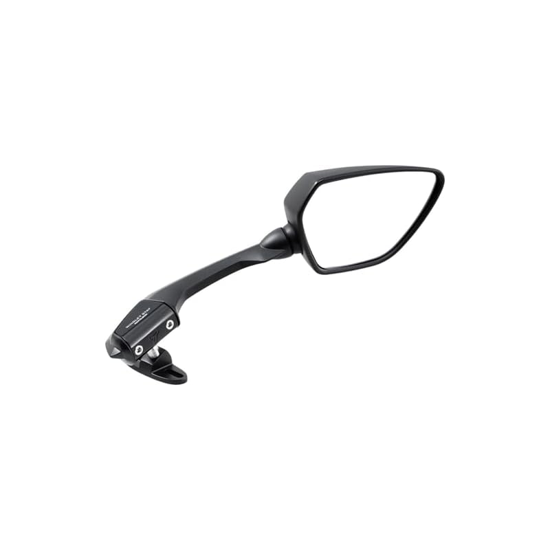 TANAX Napoleon Motorcycle Mirror, Cowling Mirror, 16R, Black with Silver Mirror, Right Side Only, 1 Mirror Included, NC-006R