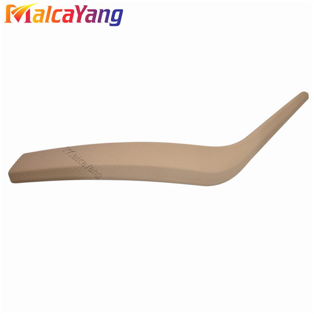 

Левая и правая сторона внутренней дверной панели автомобиля, ручка, накладка, автомобильные внутренние дверные ручки, чехлы для BMW X1 E84 Beige-Right