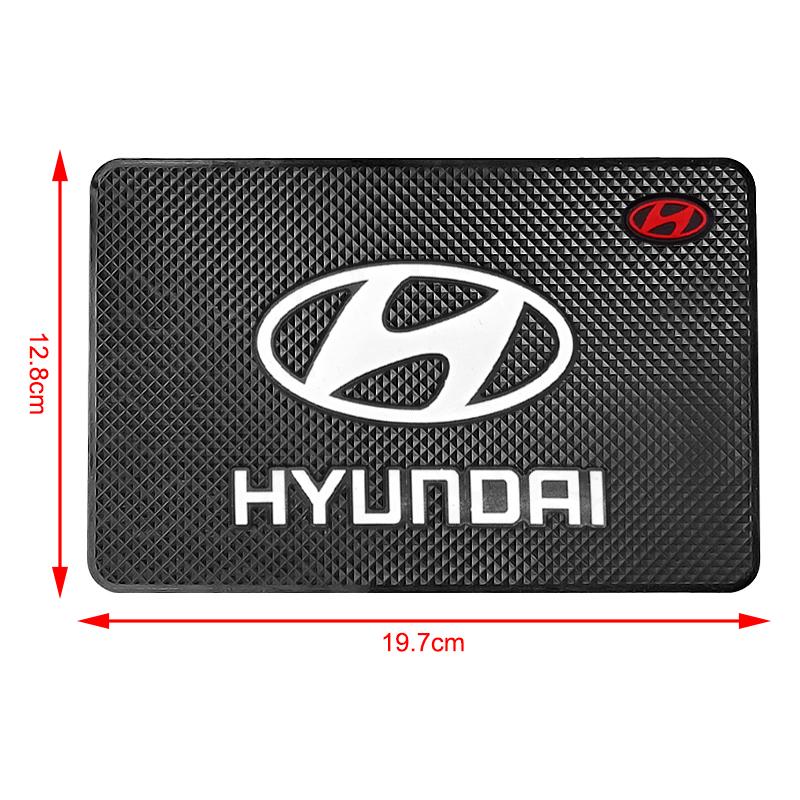 1Pcs Car Emblem Anti Slip Pad Phone Holder Non-Slip Mat Car Stlying For Hyundai I30 I20 IX35 I40 Tucson Getz Sonata Veloster Elantra Solaris