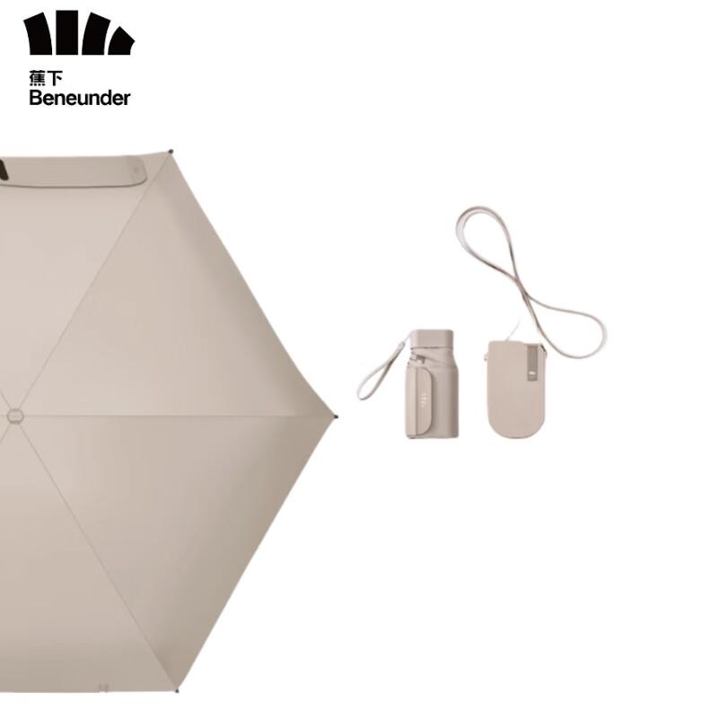 Beneunder Six-Fold UV Sun & Rain Flat Umbrella