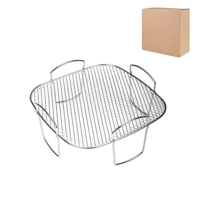 Edelstahl Drei-Schichten Heißluftfritteuse Dörrgerät Rack